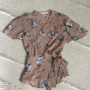 Cute Blush Floral Blouse